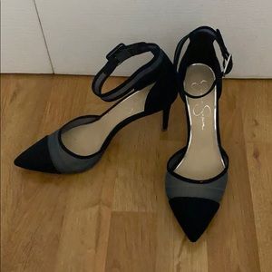 Jessica Simpson Plaid Heels size 8